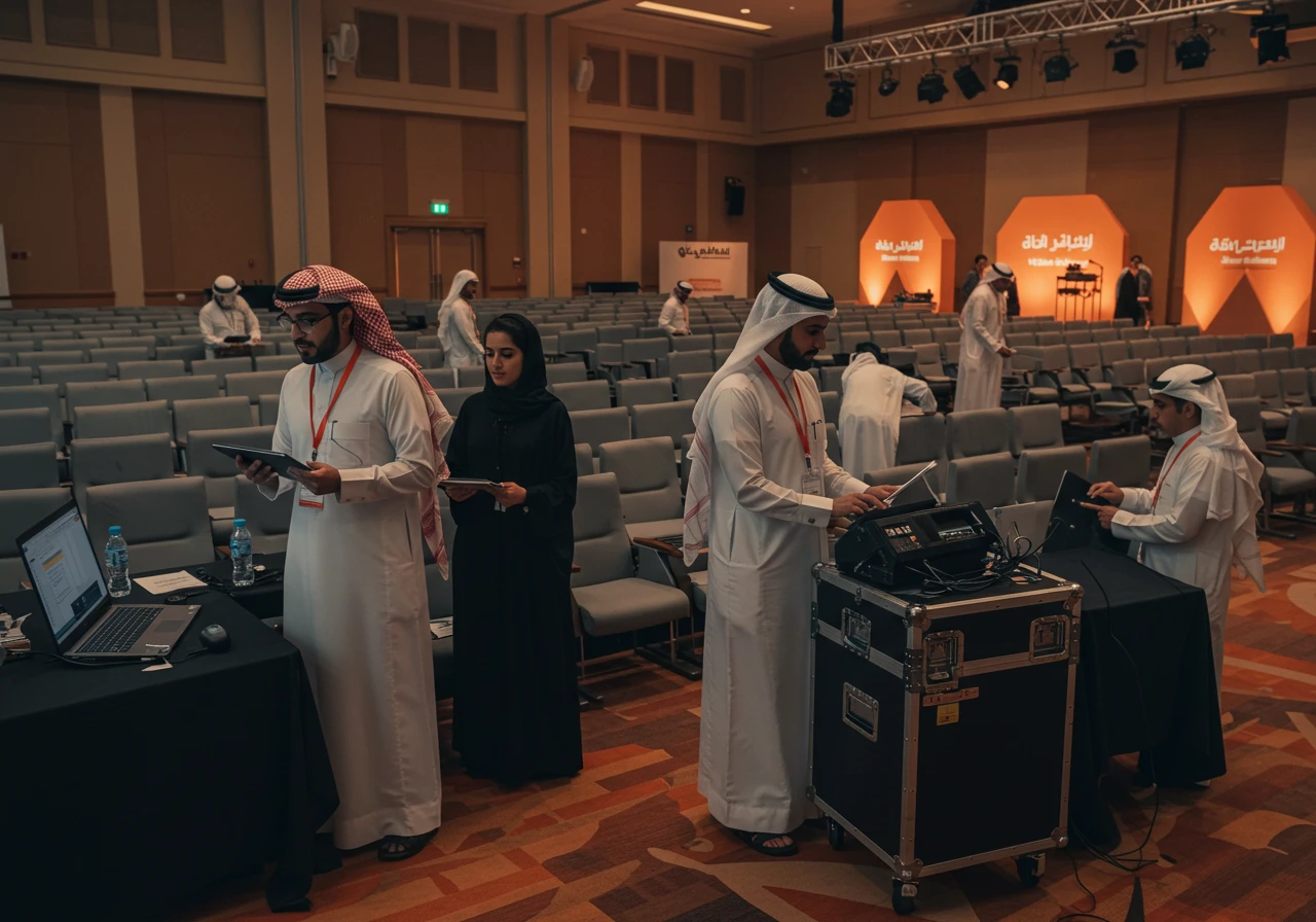 خدمات إدارة وتنظيم الفعاليات والمؤتمرات